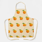 Orange Frucht Nahtloses Muster auf Schürze (Vorderseite)