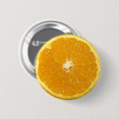 Orange Frucht-neue Scheibe Button (Vorne & Hinten)