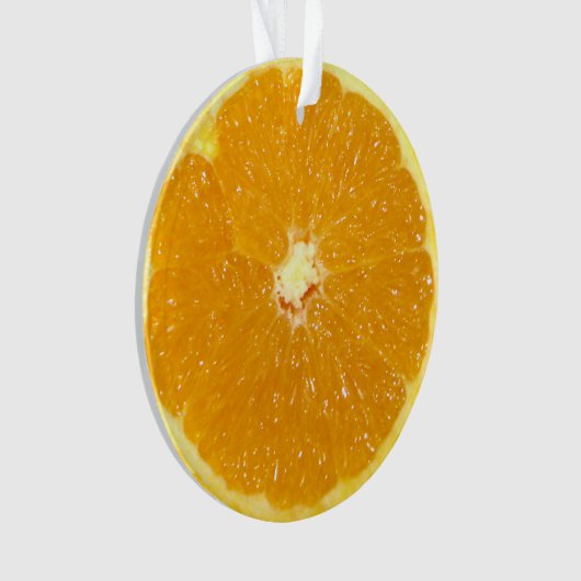 Orange Frucht-neue Scheibe Ornament (Vorderseite)