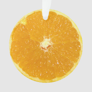 Orange Frucht-neue Scheibe Ornament