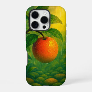 Orange Frucht Regen Natur iPhone 16 Pro Hülle