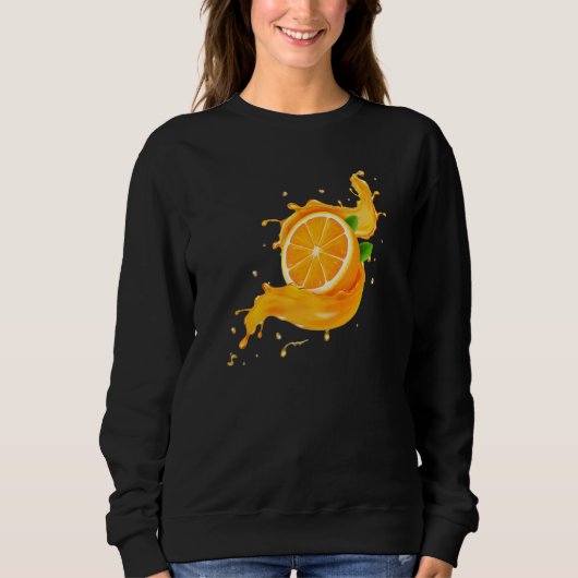 Orange Fruit 1 Sweatshirt (Vorderseite)