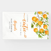 Orange Fruit Baby Duschbanner Banner (Horizontal)