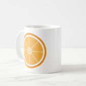 Orange Fruit Citrus Slice Kaffeetasse (Vorderseite Links)