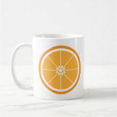 Orange Fruit Citrus Slice Kaffeetasse (Links)