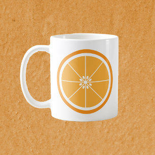 Orange Fruit Citrus Slice Kaffeetasse