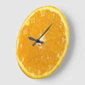 Orange Fruit Fresh Slice Große Wanduhr (Winkel)