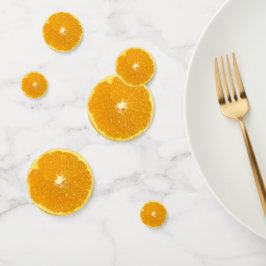 Orange Fruit Fresh Slice Konfetti