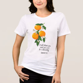 Orange Fruit Genesis 12:2 Tri-Blend Shirt