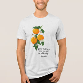 Orange Fruit Genesis 12:2 Tri-Blend Shirt