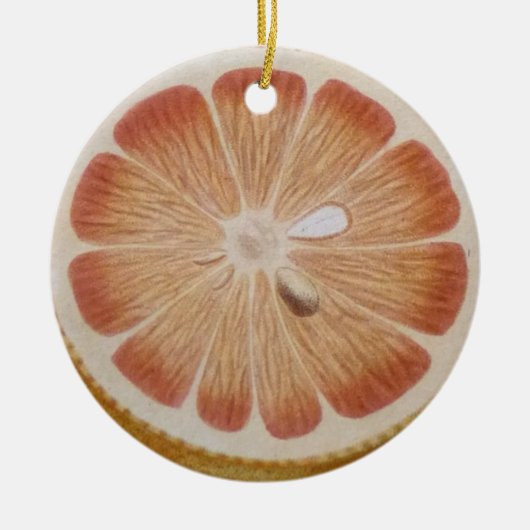 Orange fruit keramik ornament (Vorne)