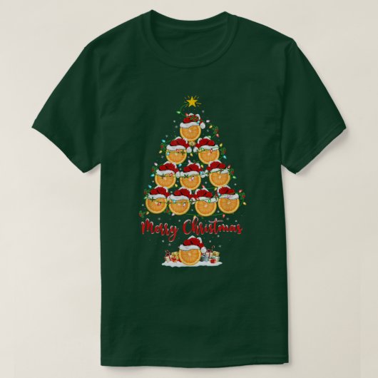 Orange Fruit Lover Xmas Matching Santa Orange Chri T-Shirt (Design vorne)