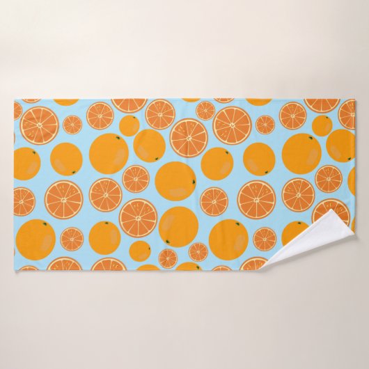 Orange Fruit Pattern Badehandtuch (Badehandtuch)