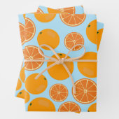 Orange Fruit Pattern Geschenkpapier Set (Beispiel)