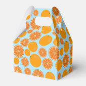 Orange Fruit Pattern Geschenkschachtel (Rückseite)