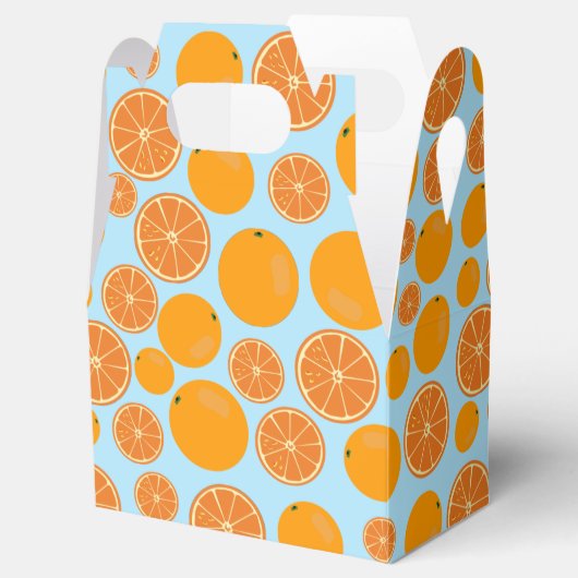 Orange Fruit Pattern Geschenkschachtel (Geöffnet)