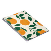 Orange Fruit Pattern Illustration Notizblock (Rechte Seite)