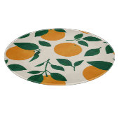 Orange Fruit Pattern Illustration Schneidebrett (Ecke)