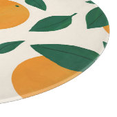 Orange Fruit Pattern Illustration Schneidebrett (Ecke)