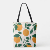 Orange Fruit Pattern Illustration Tasche (Rückseite)