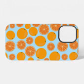 Orange Fruit Pattern iPhone Hülle (Rückseite (Horizontal))