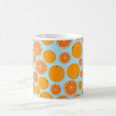Orange Fruit Pattern Kaffeetasse (Mittel)