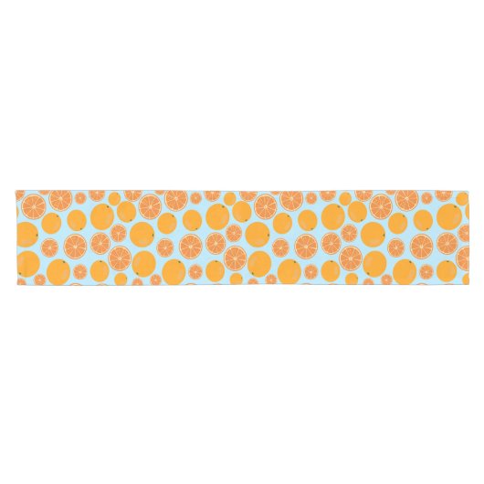 Orange Fruit Pattern Kurzer Tischläufer (Horizontal)