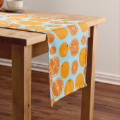 Orange Fruit Pattern Kurzer Tischläufer (Beispiel)