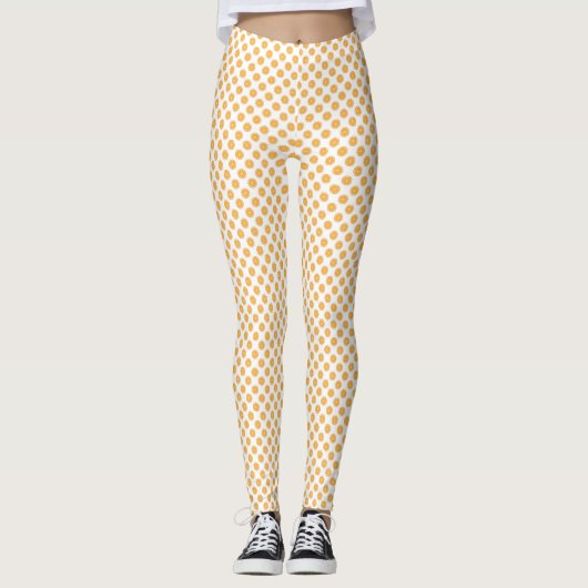Orange Fruit Pattern Leggings (Vorderseite)