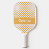 Orange Fruit Pattern personalisieren Pickleball Schläger (Vorderseite)