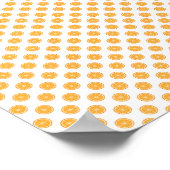 Orange Fruit Pattern Poster (Ecke)