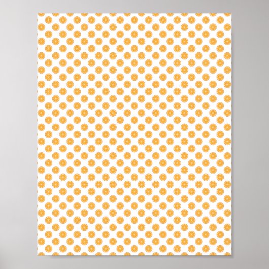 Orange Fruit Pattern Poster (Vorne)