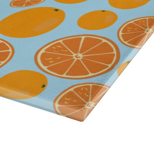 Orange Fruit Pattern Schneidebrett (Ecke)
