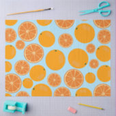 Orange Fruit Pattern Seidenpapier (Basteln)