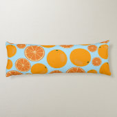 Orange Fruit Pattern Seitenschläferkissen (Rückseite)