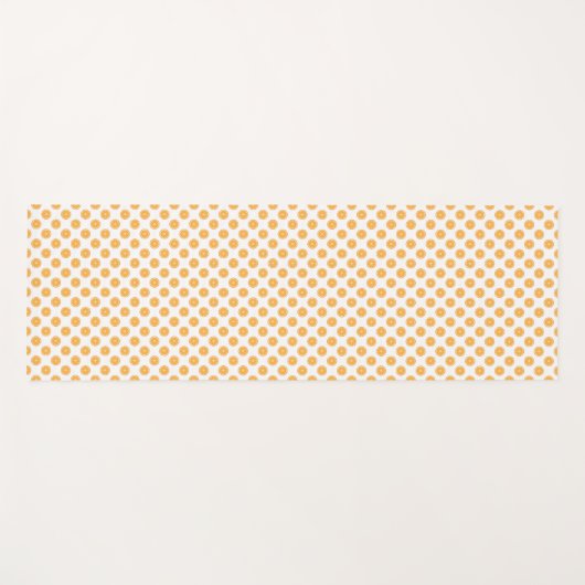 Orange Fruit Pattern Yogamatte (Vorderseite (Horizontal))