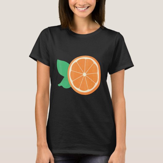 Orange Fruit Slice Frucht T-Shirt (Vorderseite)