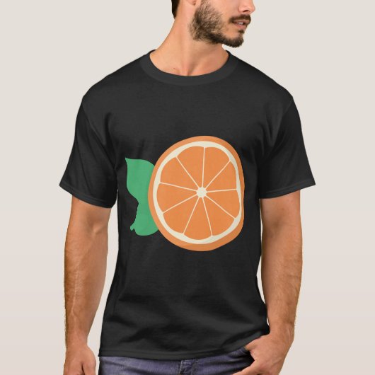Orange Fruit Slice Fruit Lover T-Shirt (Vorderseite)
