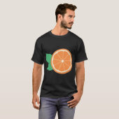 Orange Fruit Slice Fruit Lover T-Shirt (Vorne ganz)