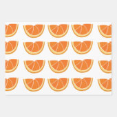 Orange Fruit Slice Geschenkpapier Set (Vorderseite 3)