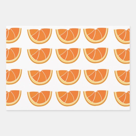 Orange Fruit Slice Geschenkpapier Set (Vorderseite 3)