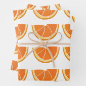 Orange Fruit Slice Geschenkpapier Set (Beispiel)