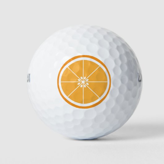 Orange Fruit Slice Golfball (Vorderseite)