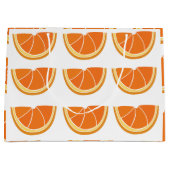 Orange Fruit Slice Große Geschenktüte (Vorderseite)