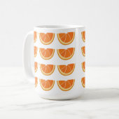 Orange Fruit Slice Kaffeetasse (Vorderseite Links)