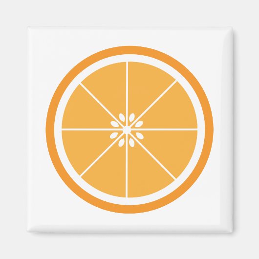Orange Fruit Slice Magnet (Vorne)