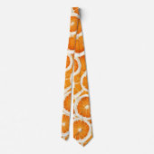 Orange Fruit Slices Krawatte (Rückseite)
