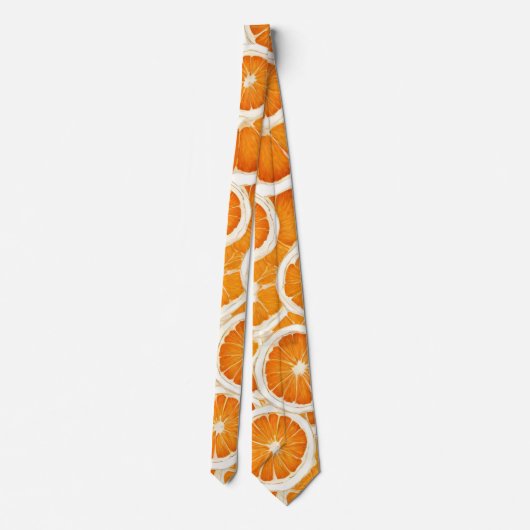 Orange Fruit Slices Krawatte (Rückseite)