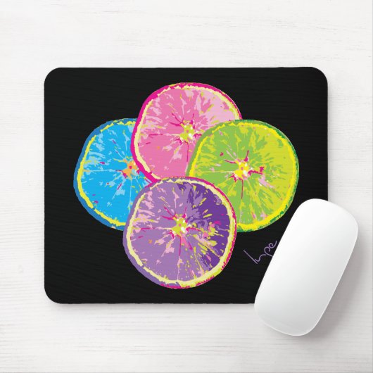 Orange Fruit Slices Pop Art Mousepad (Mit Mouse)