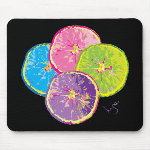 Orange Fruit Slices Pop Art Mousepad